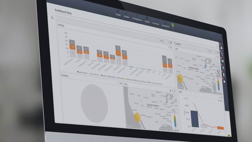 analytics dashboard on computer screen