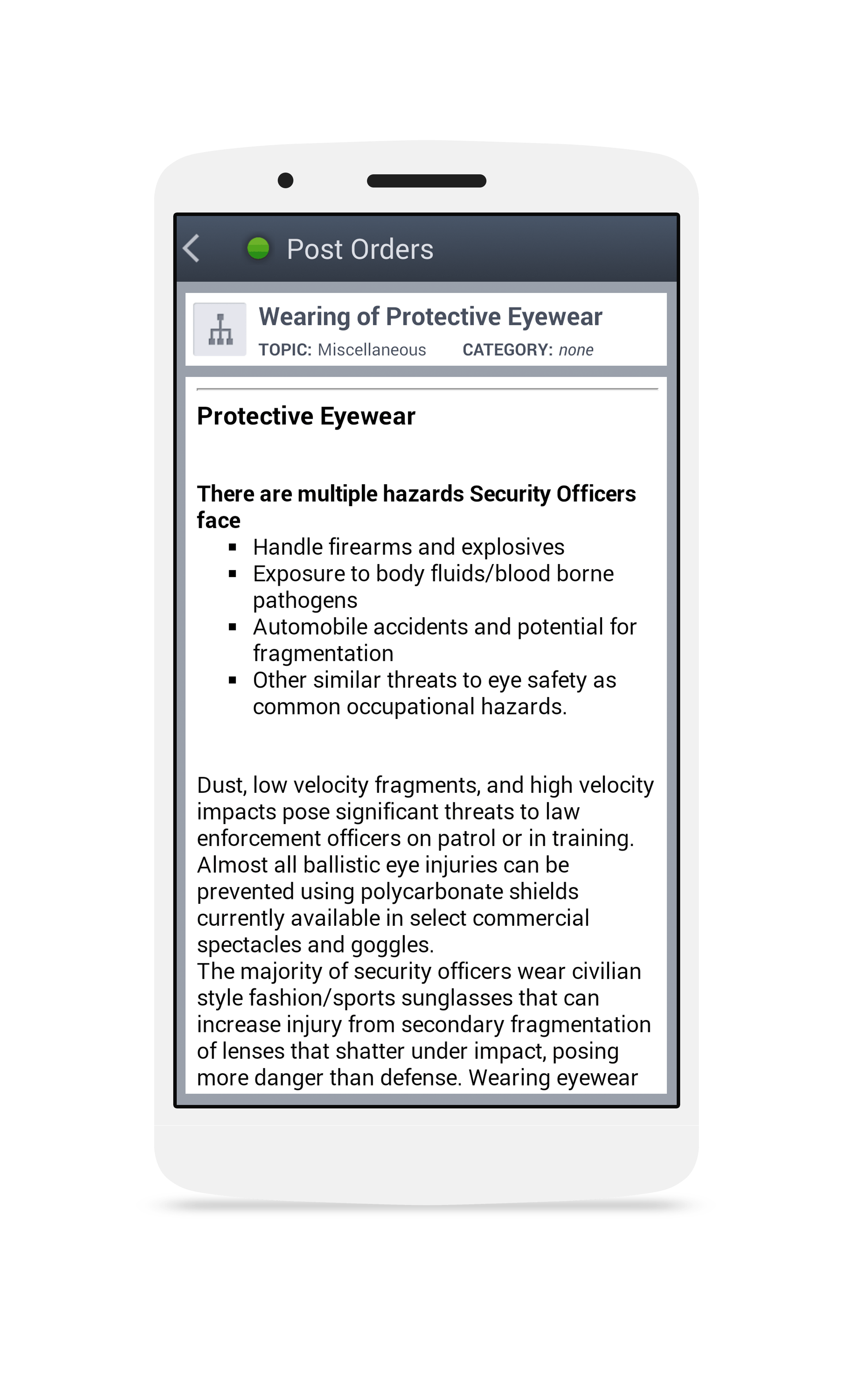 How to Improve Security Post Orders - Trackforce Valiant