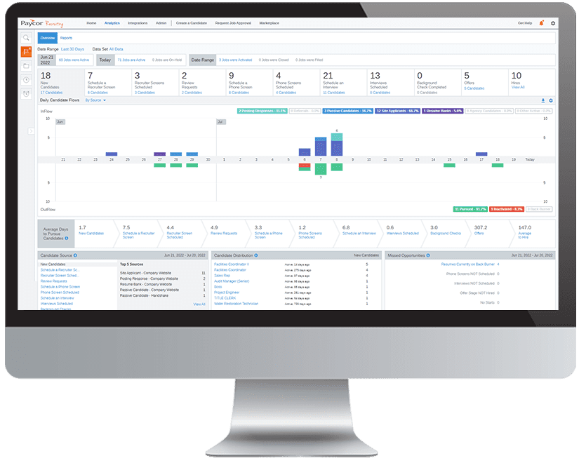 Software de contratación de RRHH Trackforce Valiant