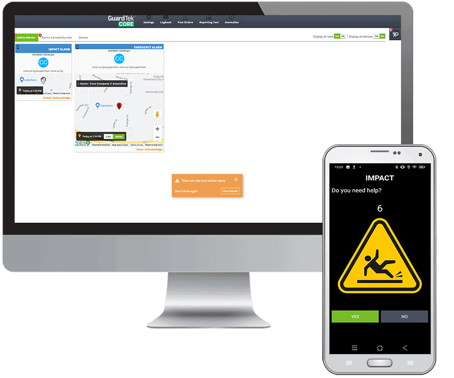 GuardTek Core Advanced Lone Worker Technology